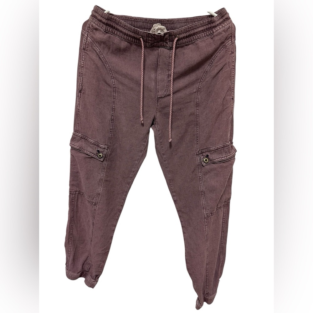 Anthropologie Brown Capris with Elastic Waistband